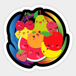 Kawaii Fruits Sticker